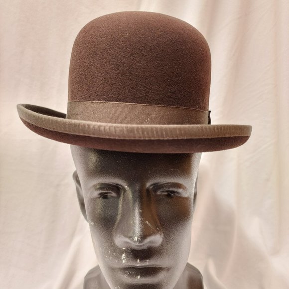 Bowler Hat / Derby Hat / Wool / Deluxe / Brown - Picture 2 of 5